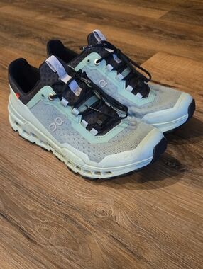 On Cloud Trail Running Shoes - Helion, Mint Green/Black